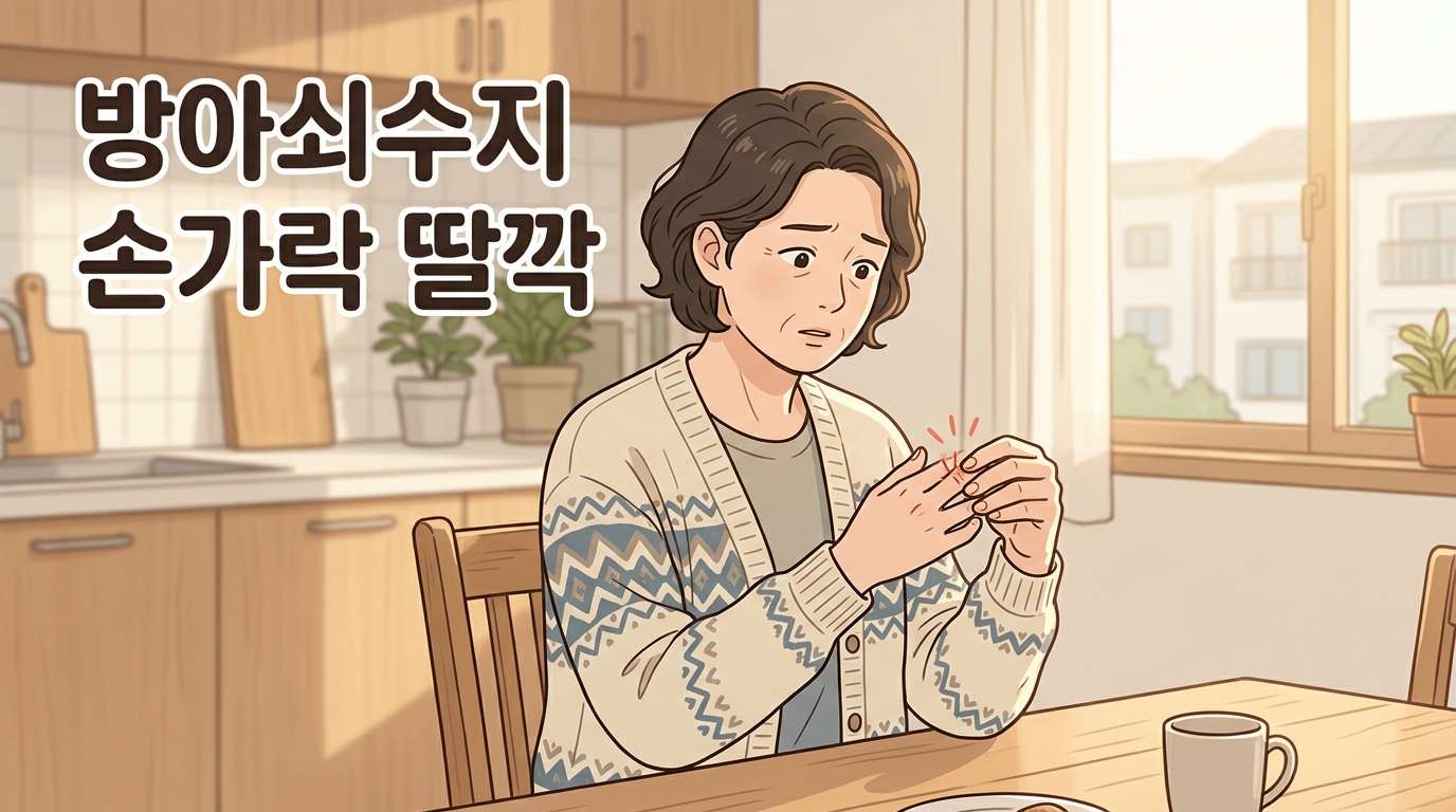 손가락 폈다 굽힐 때 딸깍, 아침에 유독 안 펴지는 이유
