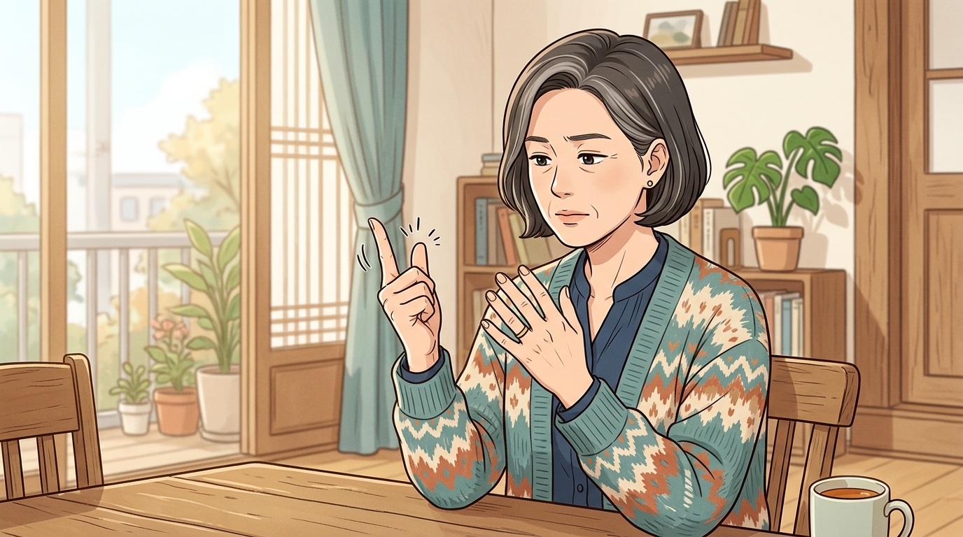 단순 결림인지 방아쇠수지인지 가려보기