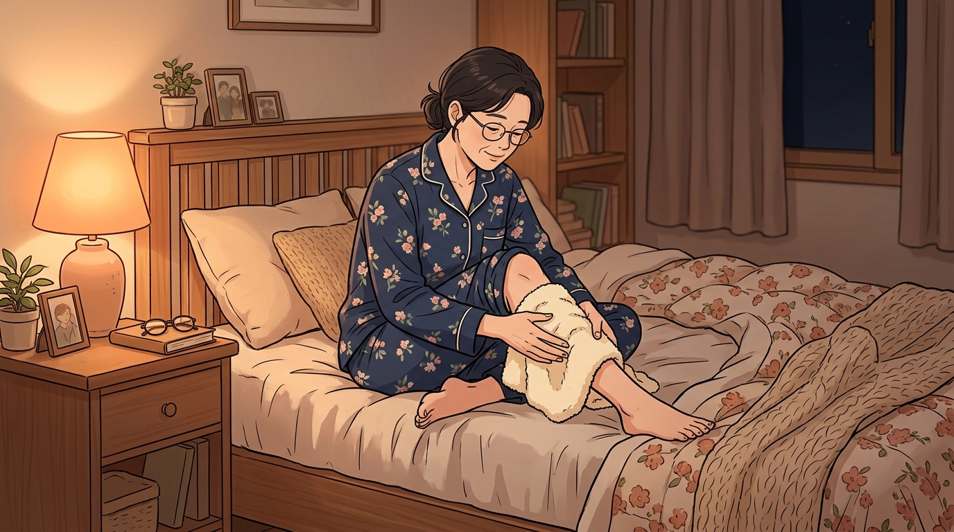 잠들기 전 한 시간, 다리를 달래는 방법