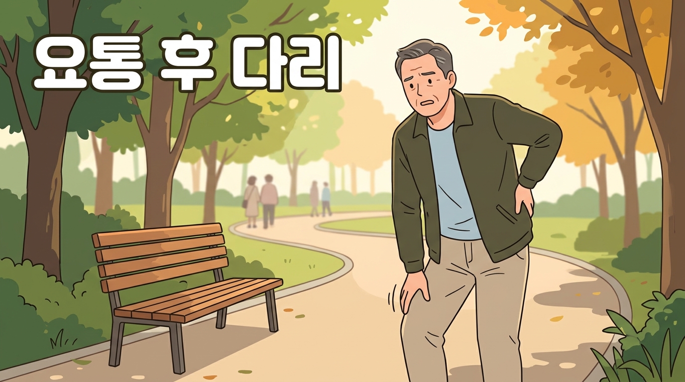 허리 삐끗한 지 두 달, 이제 안 아픈데 다리가 저려 오래 못 걷는 이유