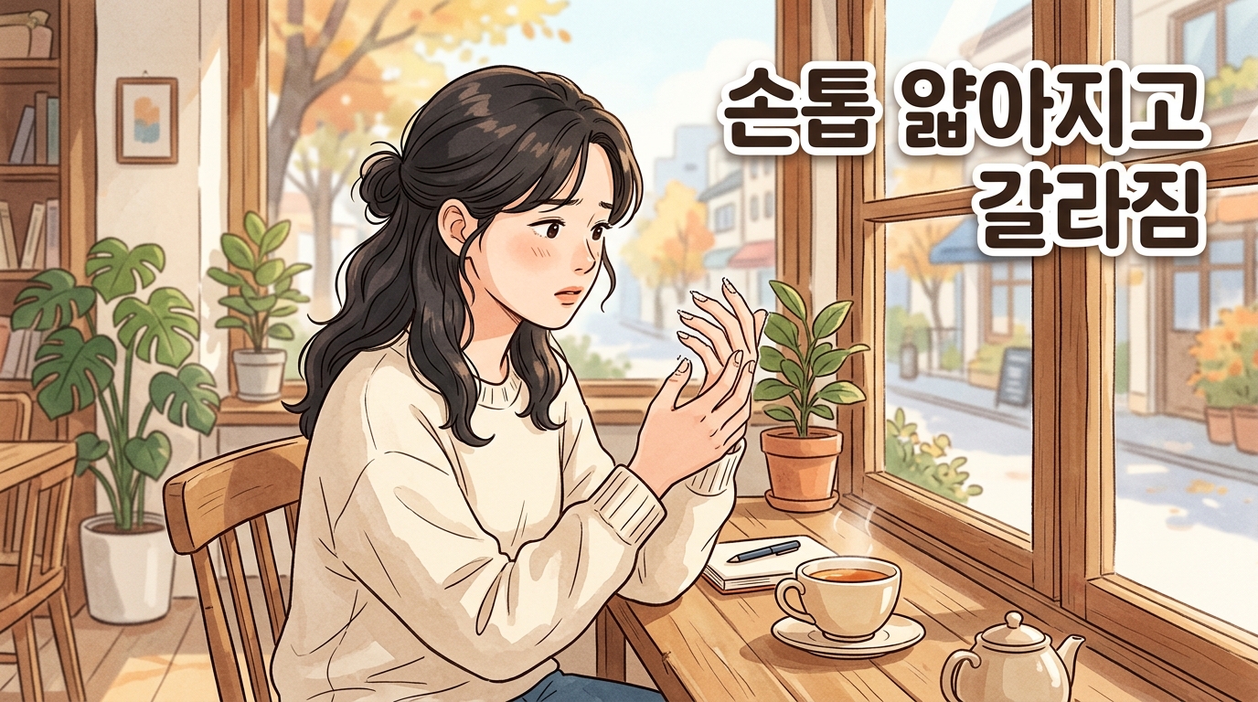 손톱이 얇아지고 자꾸 갈라지는 20대 여성, 몸이 보내는 신호일 수 있어요
