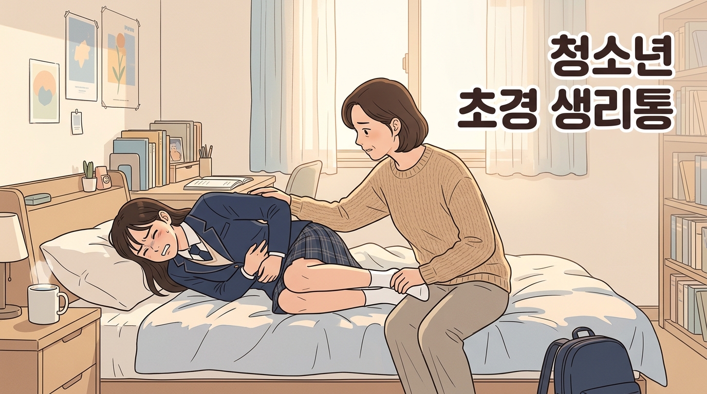 첫 생리 시작한 딸이 매달 배 아파 조퇴할 때, 성장기라 그런 걸까요