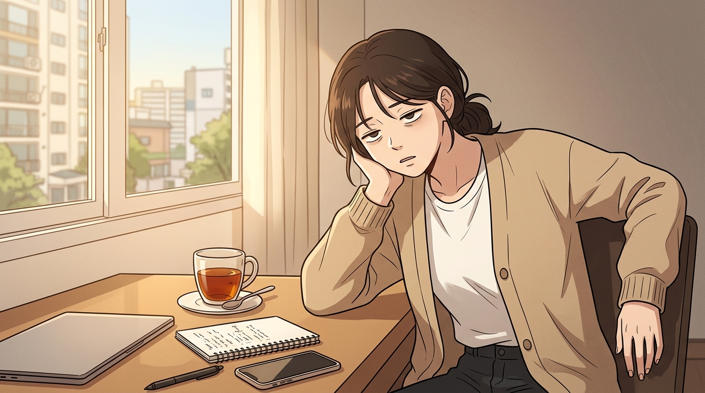 생리는 끝났는데 왜 이제서야 몸이 축 처질까요