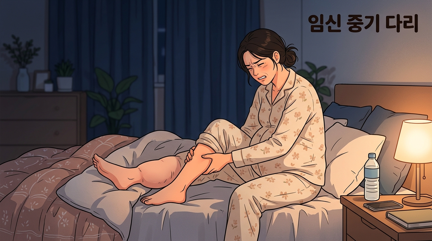 임신 중기, 자다가 종아리에 쥐가 나 벌떡 깨고 다리가 무겁게 가라앉는 밤이라면