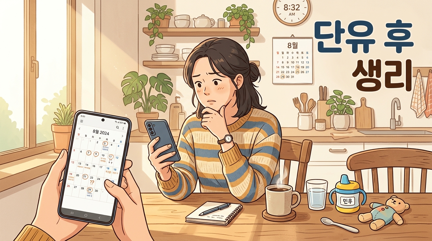 수유 끊고 생리는 돌아왔는데, 주기가 25일 됐다 40일 됐다 널뛸 때
