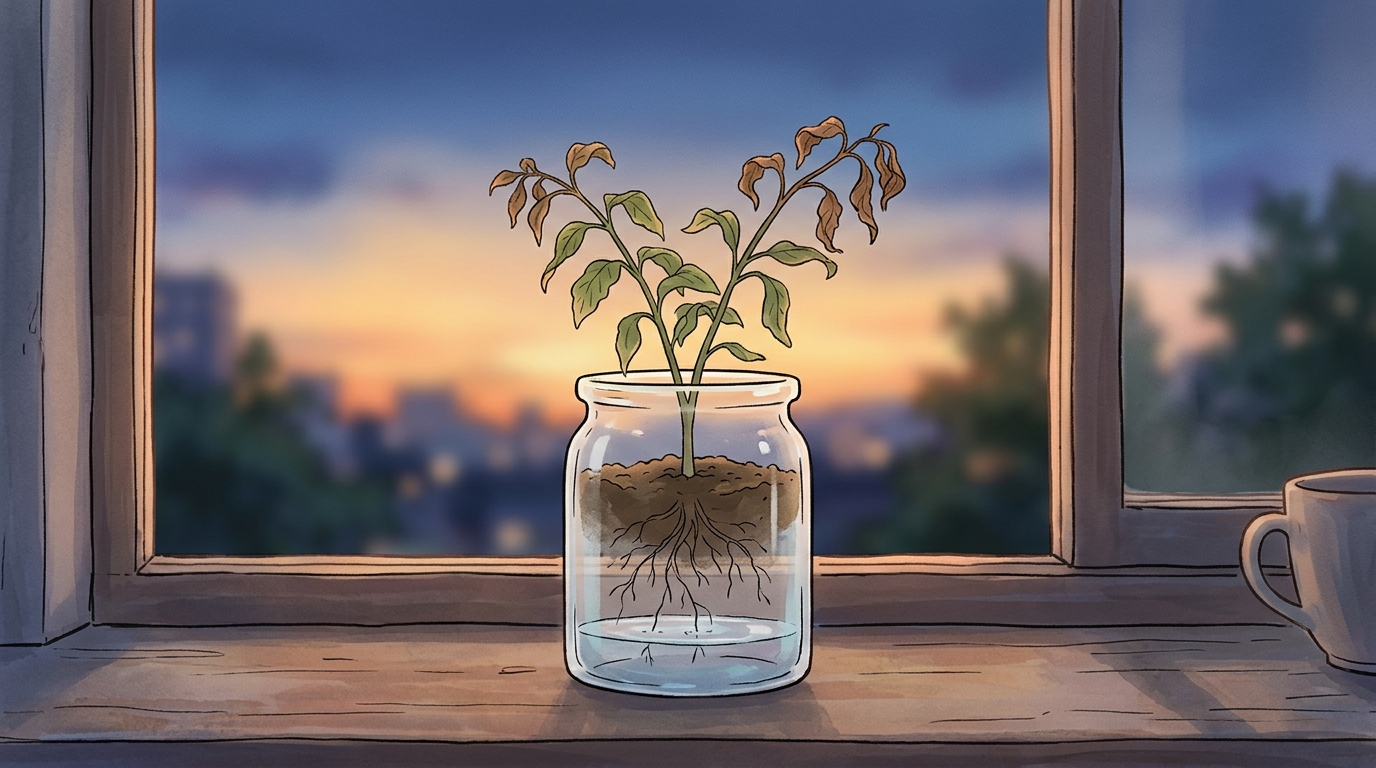 회복에 몸의 재료를 다 끌어 쓰고 나면, 끝단부터 마릅니다