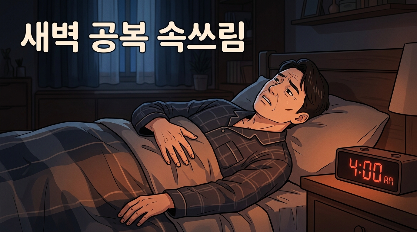새벽 4시쯤 명치가 쓰려 잠이 깨는 공복 속쓰림, 왜 하필 그 시간일까