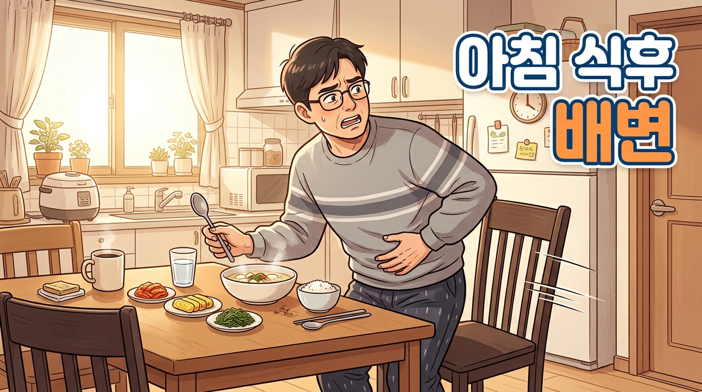 아침 첫 술 뜨자마자 화장실로 뛰는 40대, 밥과 배변 사이 그 몇 분의 정체