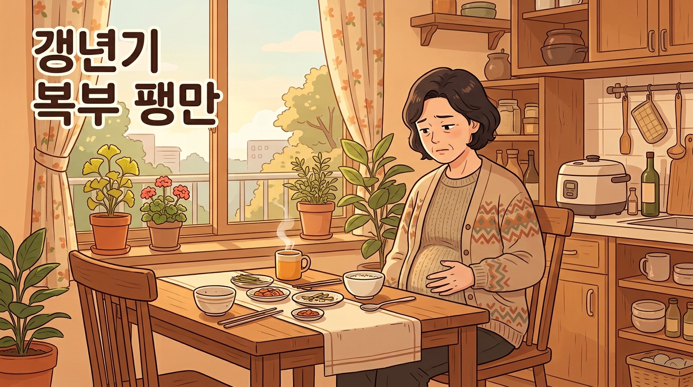 갱년기 들어서며 늘 배가 빵빵하고 가스만 차는 느낌, 예전과 뭐가 달라진 걸까