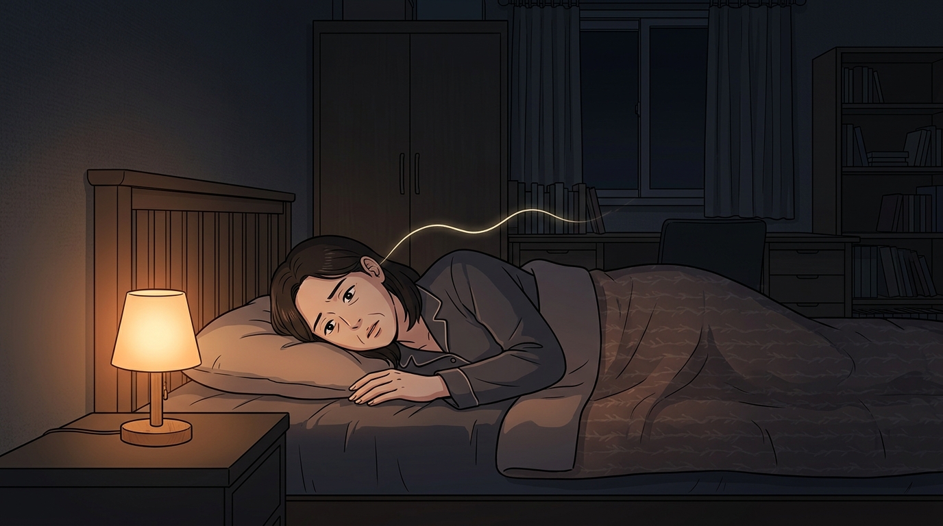 불 끄고 누우면 그제야 삐- 소리가 커집니다