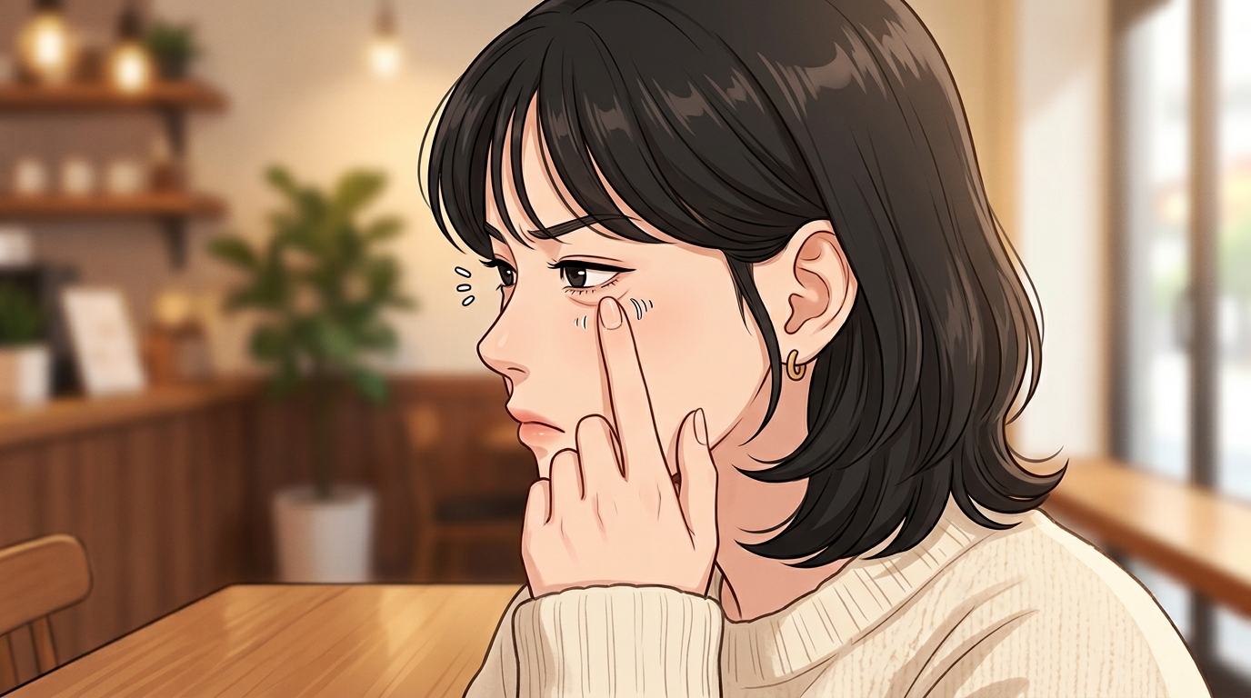 일하다 말고 눈 밑이 저 혼자 파르르 뛸 때