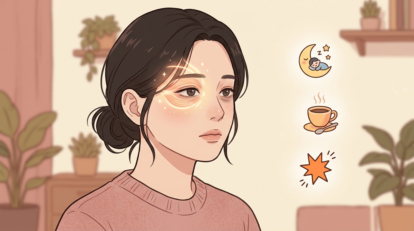 왜 하필 지쳤을 때 눈 밑 근육이 제멋대로 뛰나