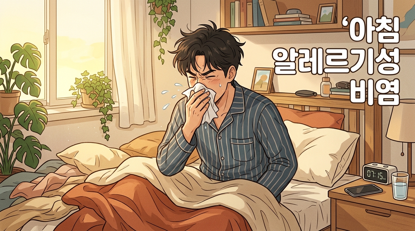 눈뜨자마자 재채기 폭발, 맑은 콧물이 뚝뚝 떨어지는 아침의 정체
