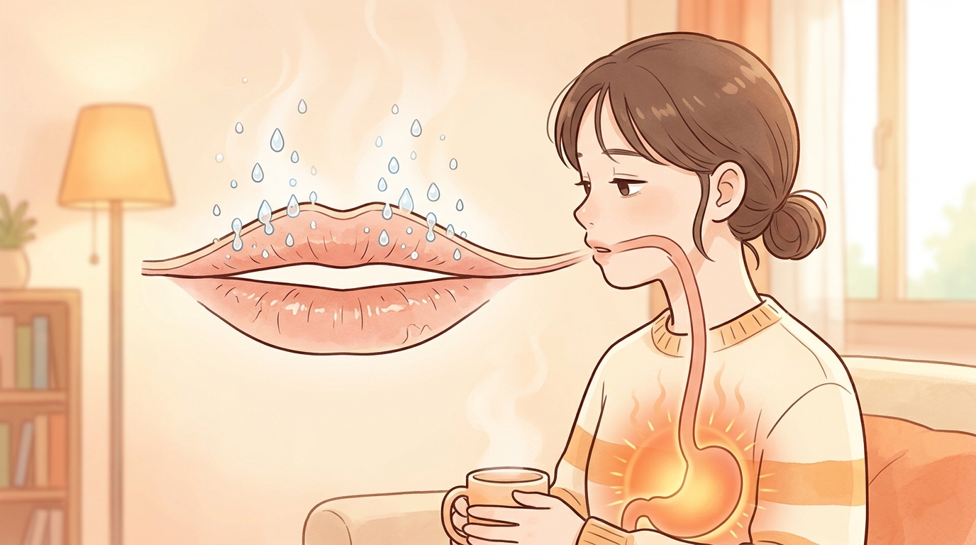 입술은 피지샘이 없어서, 바르는 것만으로는 채워지지 않는다
