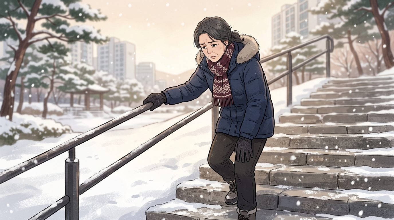 무릎이 붓거나 힘이 빠져 주저앉을 것 같으면 미루지 마세요