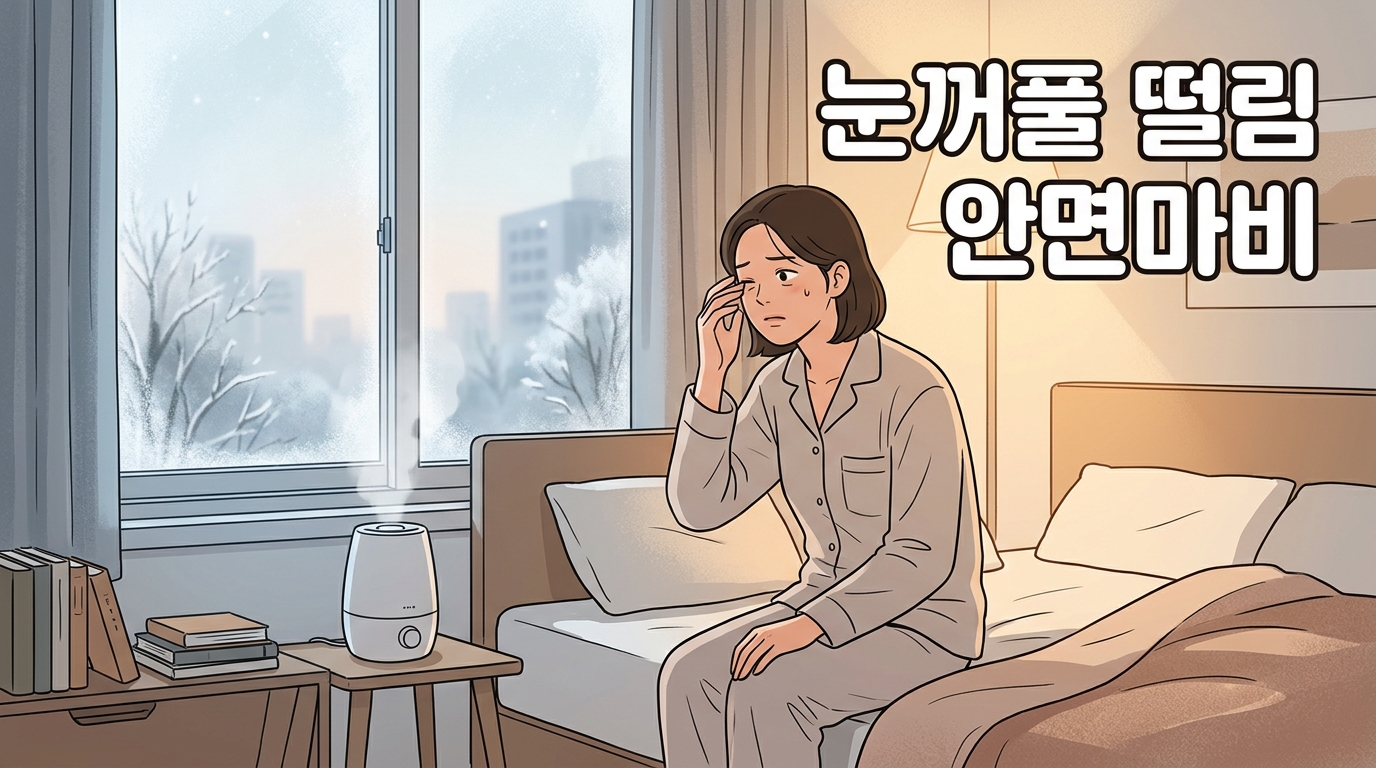 찬 데서 자고 나면 한쪽 눈꺼풀이 파르르, 혹시 입 돌아가는 건 아닐까 겁날 때