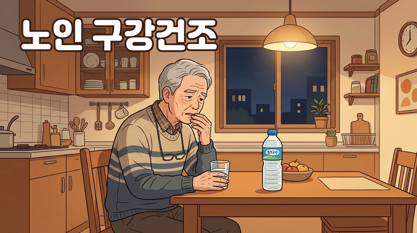 물을 마셔도 금세 마르는 입, 혀가 갈라지는 나이 든 뒤의 구강건조