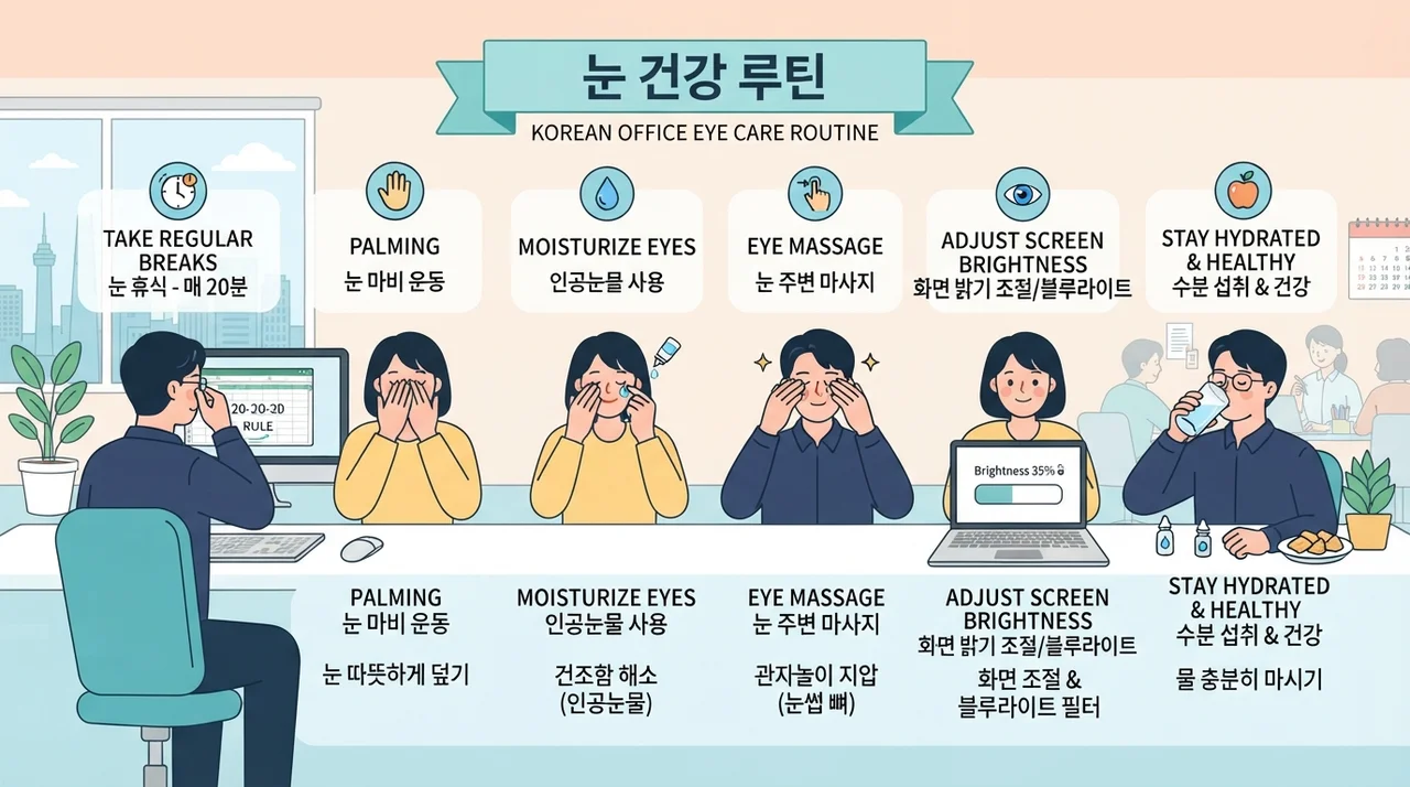 눈 피로를 줄이는 3단계 생활 습관