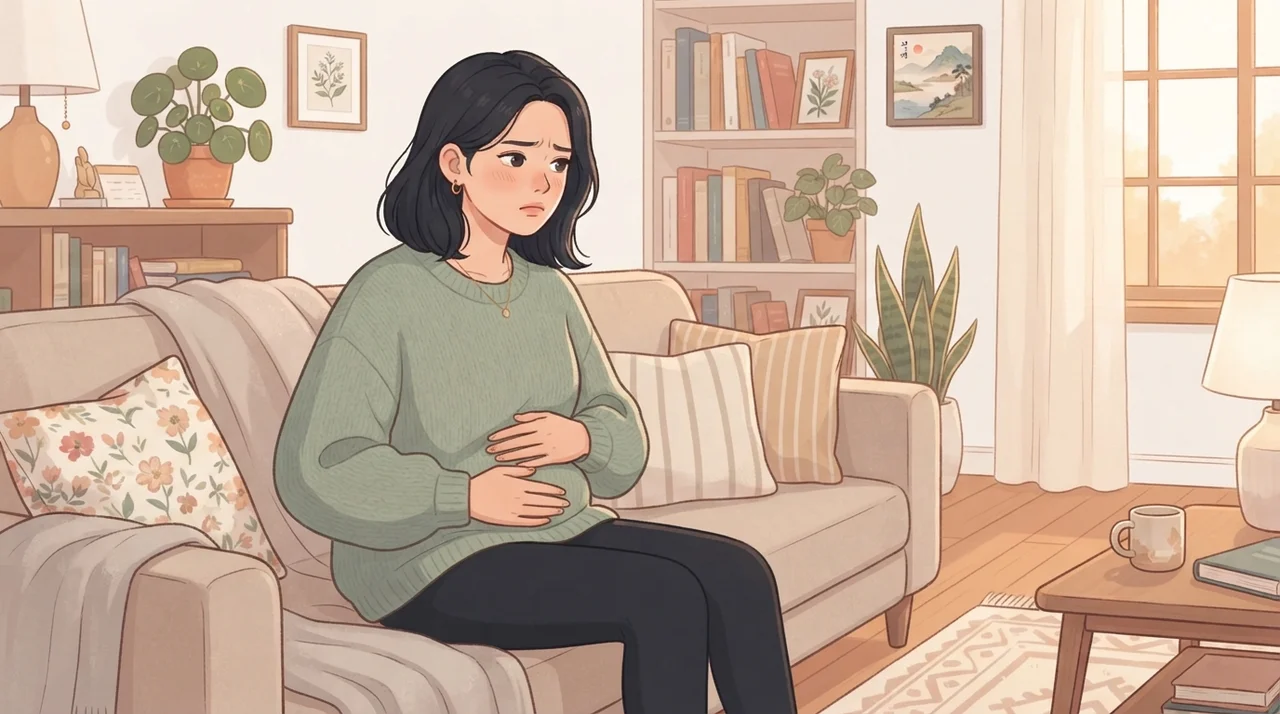 생리도 아닌데 아랫배가 콕콕?