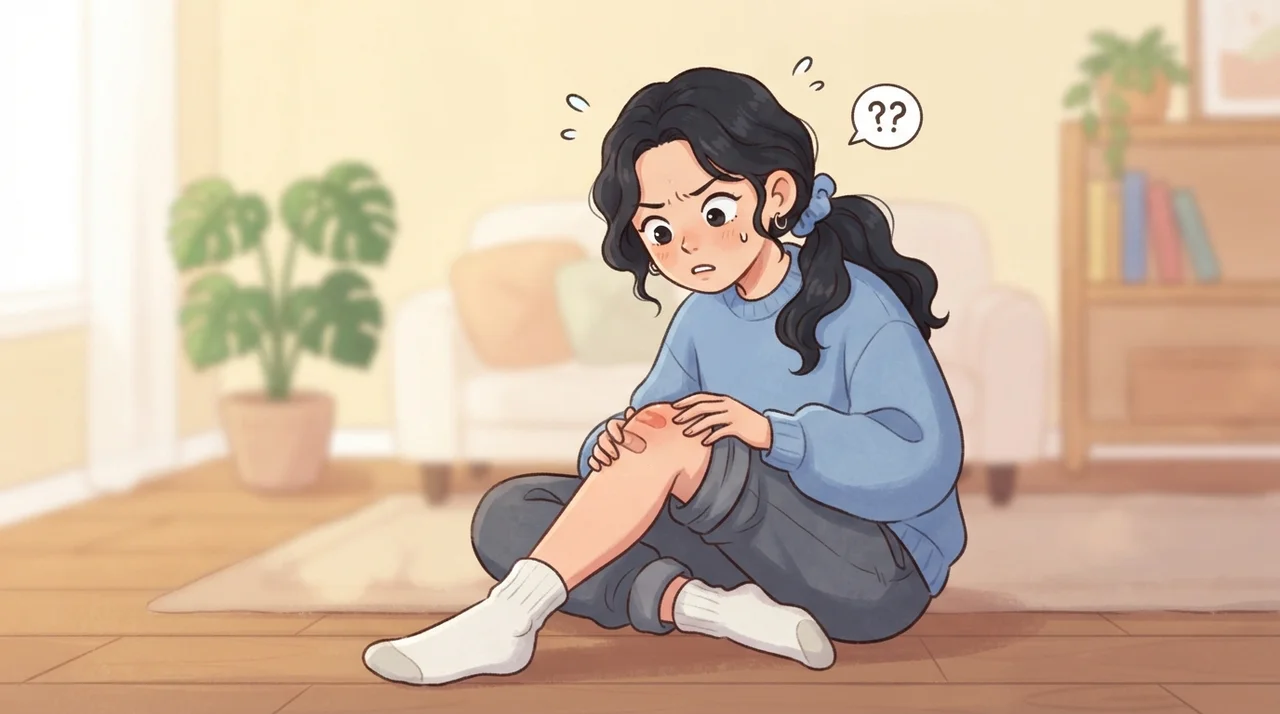 다시 시작된 무릎 통증