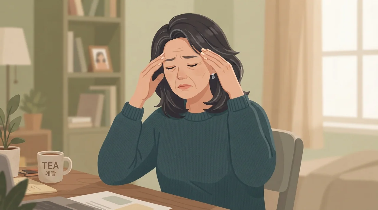 갱년기 시작과 함께 찾아온 두통