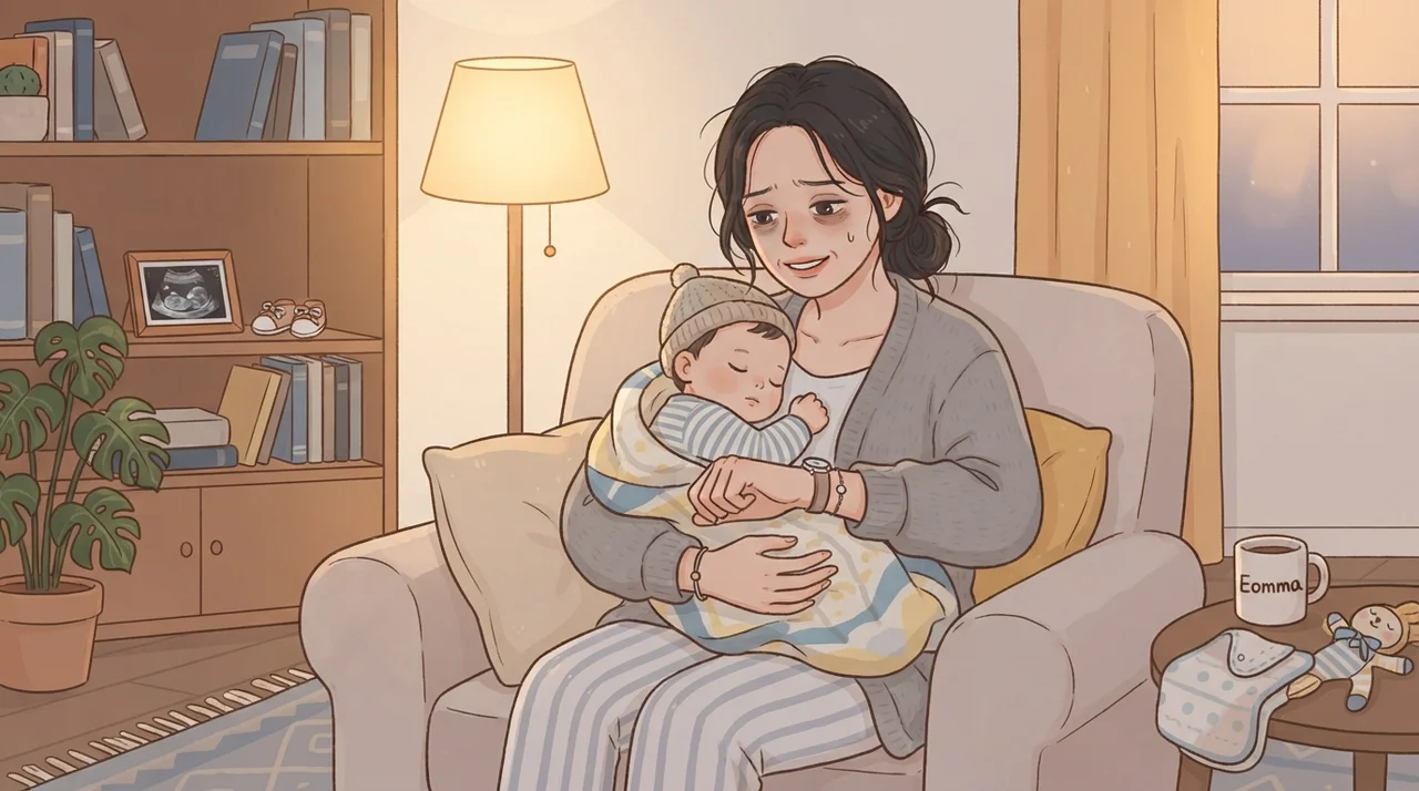 아기를 안을 때마다 손목이 시큰하시죠