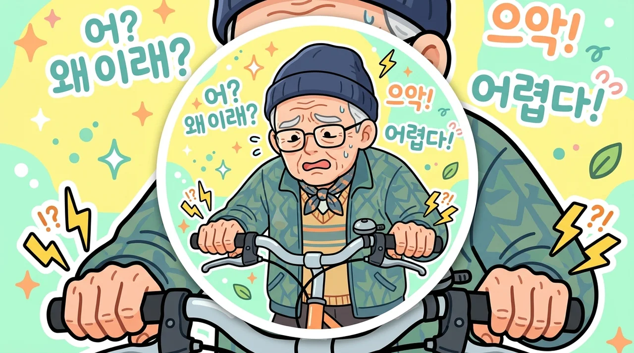 철원 자전거 핸들 잡은 후 손목이 무거운 이유