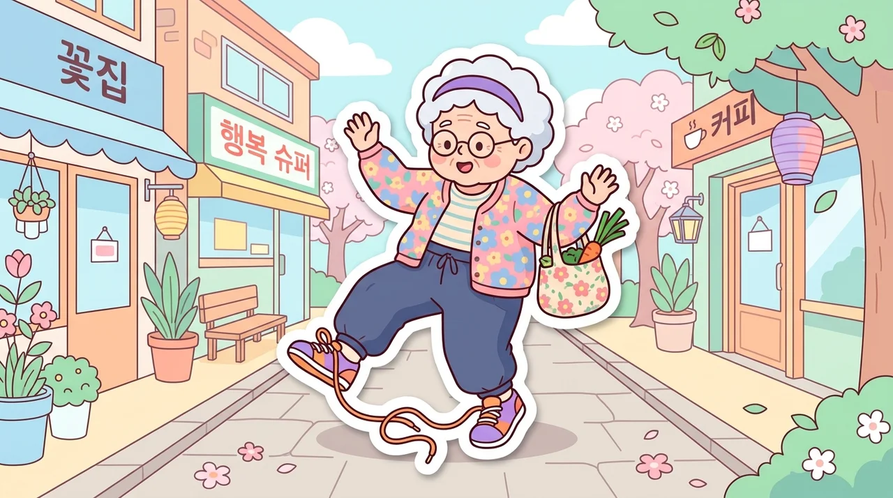 운동화 끈 느슨하게 매면 발목이 위험해요