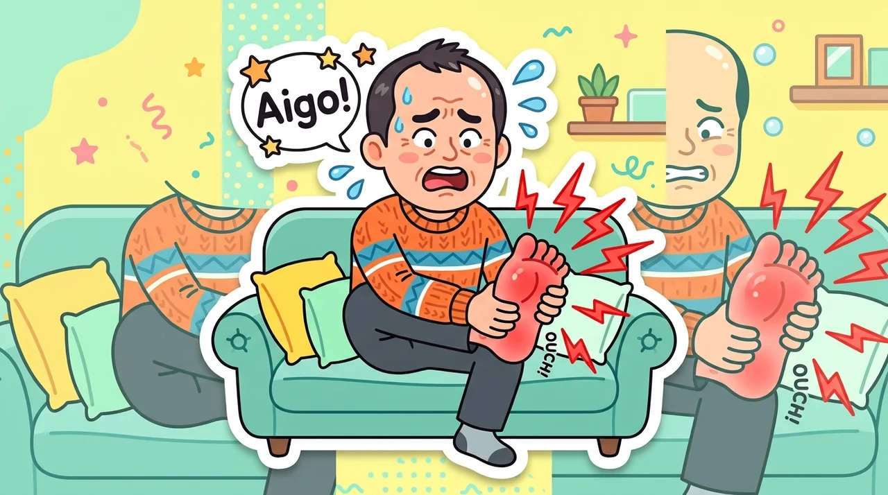 철원 회식 다음날 발등이 욱신거릴 때