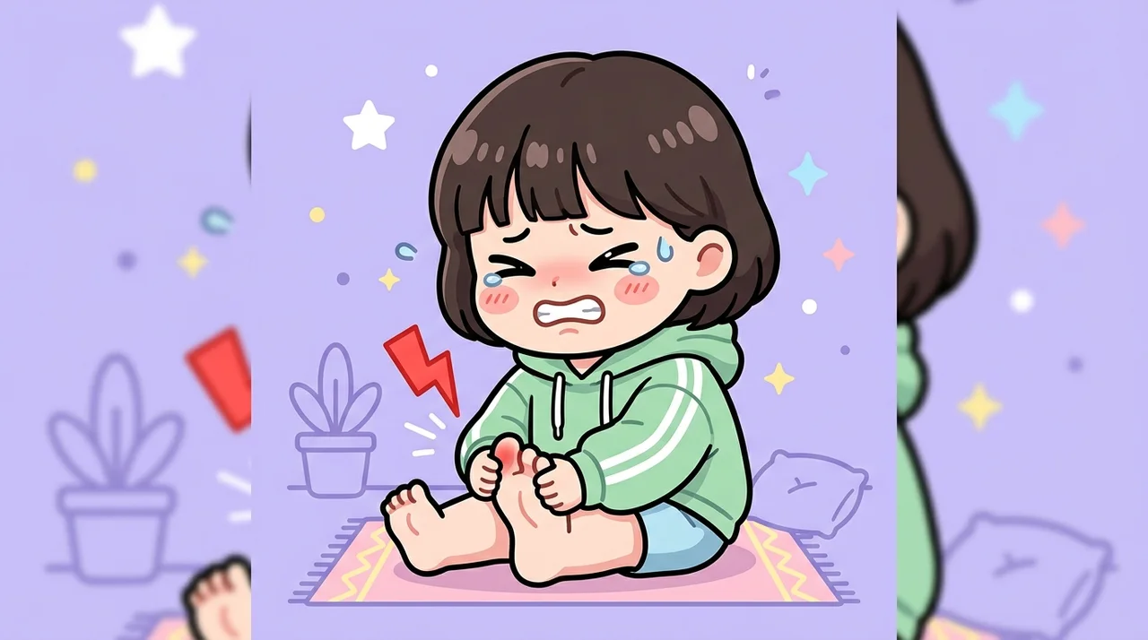 맥주와 곱창 먹고 발가락 시큰할 때