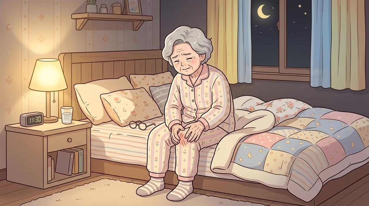밤마다 무릎이 시큰거려 잠을 설치는 어르신