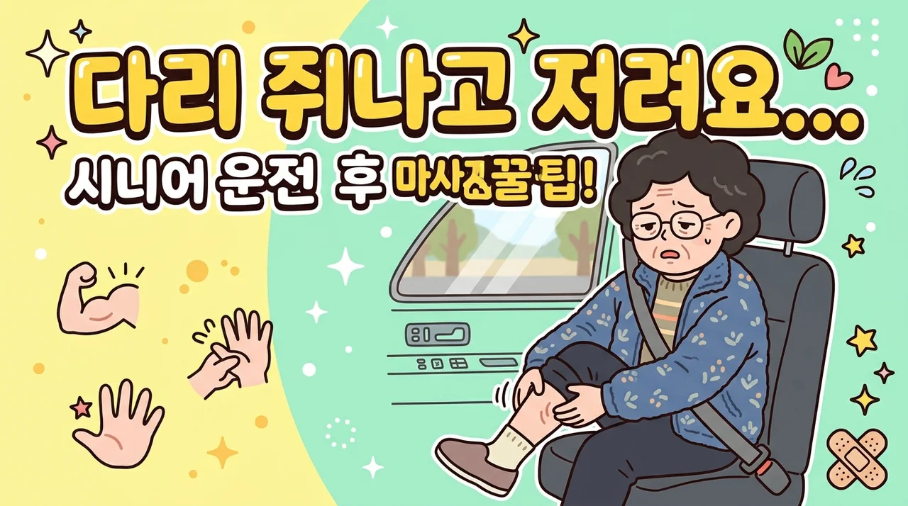 운전 오래 하면 종아리가 당기고 저린 이유