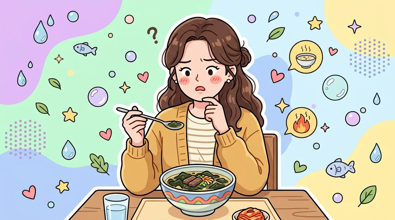 미역국만 먹는데 붓기가 안 빠지는 이유