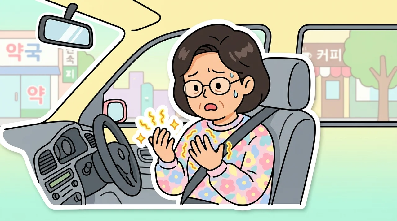 운전대만 잡으면 손발이 저린 갱년기 여성