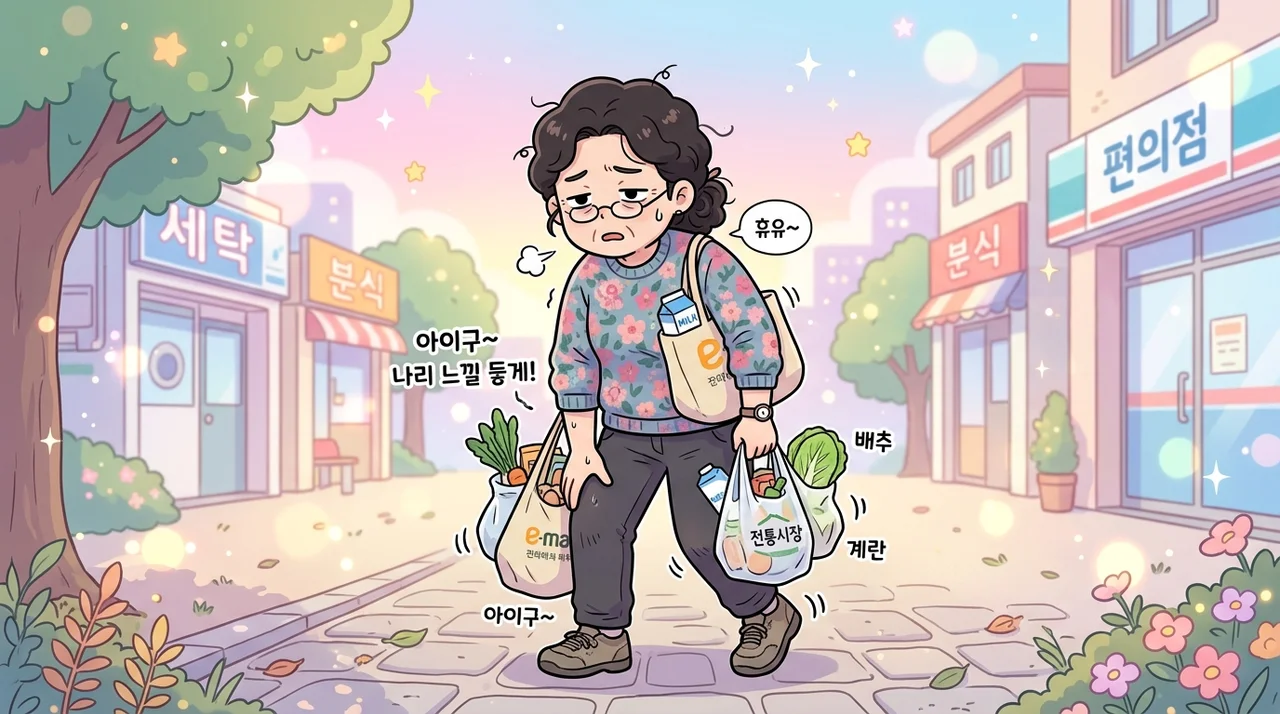 장 보고 오면 다리가 천근만근, 어떻게 할까요