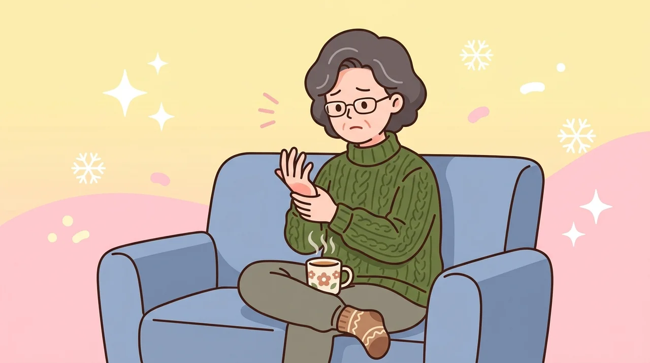 겨울철 손발 저림 갱년기 때문일까