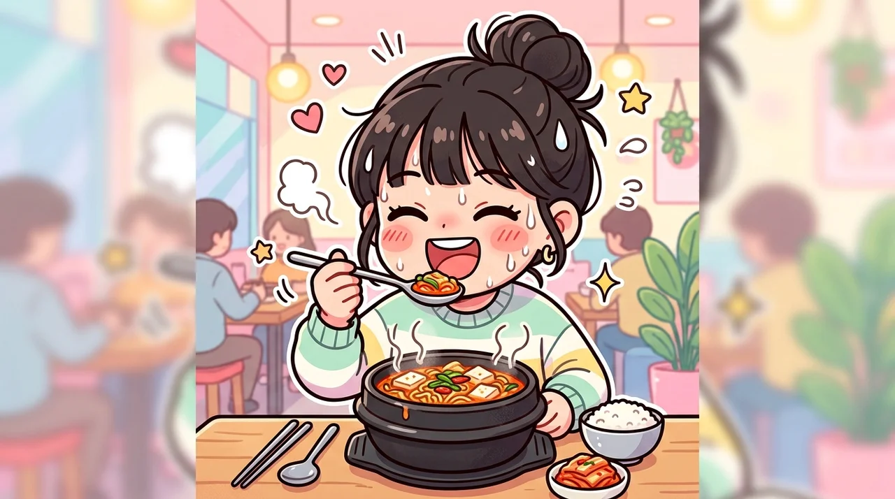 뜨거운 국물 먹고 땀이 많이 난다면