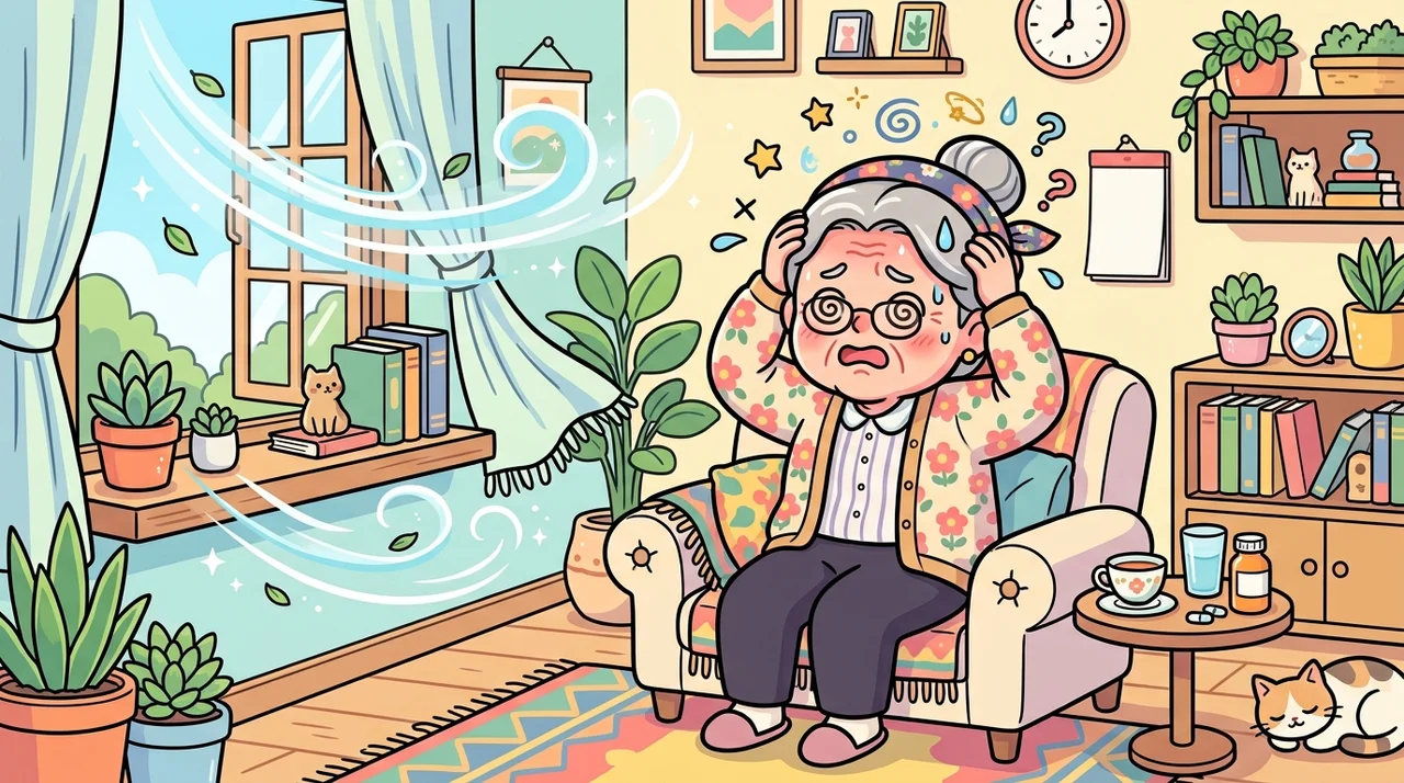 에어컨 바람 아래 머리가 아픈 여름