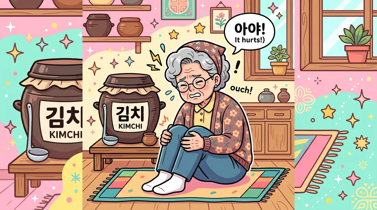 철원 쪼그려 앉아 김치 담근 다음날 무릎이 시리다면