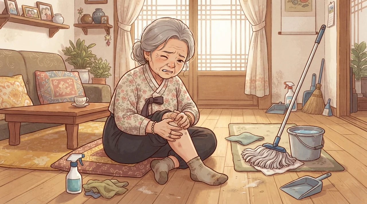 무릎이 시큰거리고 화끈거려요