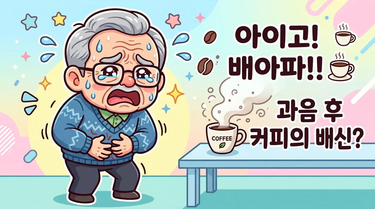 빈속에 커피 마시면 명치가 쓰린 이유