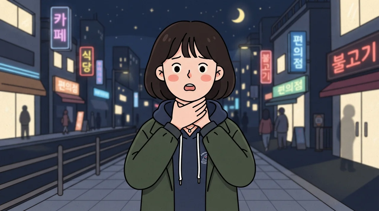 매운 야식 뒤 목이 불편하세요