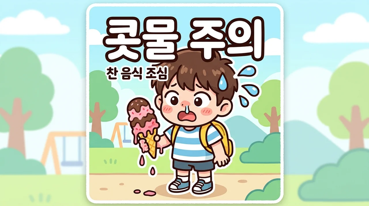 찬 우유와 아이스크림이 콧물을 부른다면