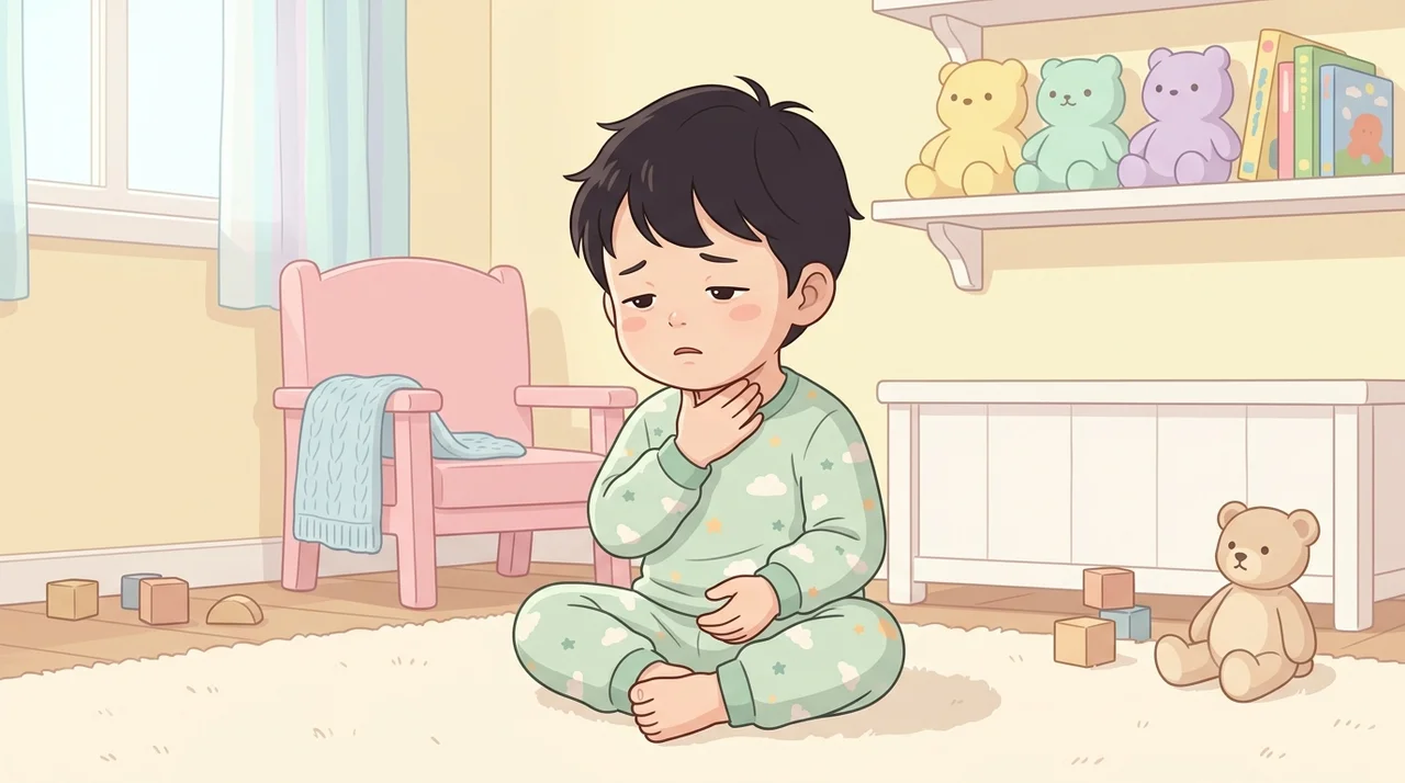 철원 아이 환절기 목 붓고 처질 때