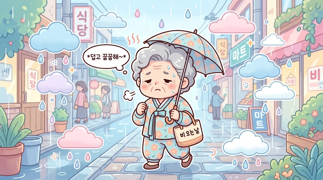 철원 장마철 눅눅함에 몸이 무거워질 때
