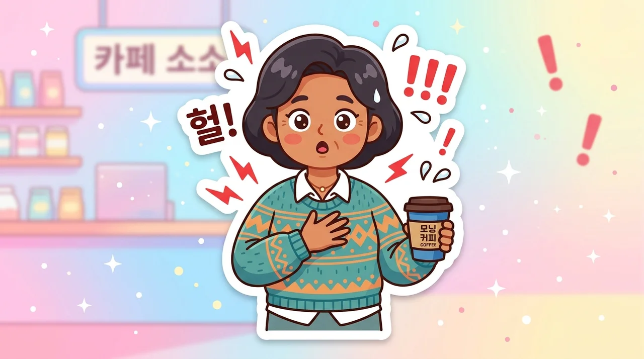 커피 넉 잔 마신 오후 심장이 뛴다면