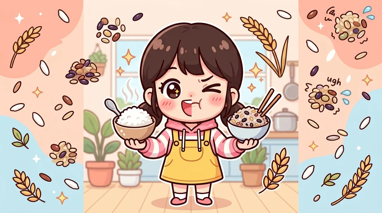 흰쌀밥과 잡곡밥은 몸에서 다르게 움직입니다