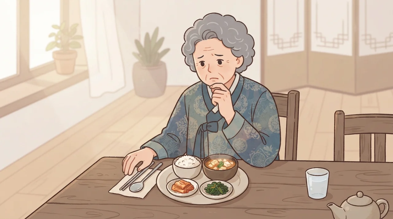 예전 같지 않은 음식 맛