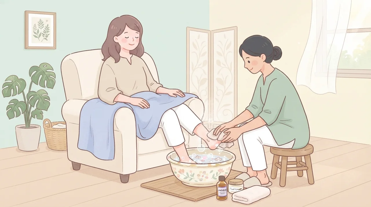 발 관리 이렇게 도와주세요