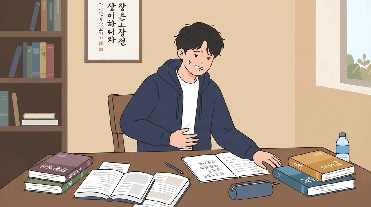 시험만 보면 배가 아파요